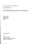 <i>NASA Nebraska Space Grant 5 Year Proposal</i>