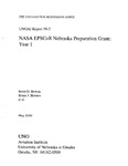 <i>NASA EPSCoR Nebraska Preparation Grant: Year 1</i>