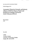 <i>Aeronautics Education, Research, and Industry Alliance (AERIAL) Progress Report and Proposal</i>