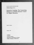 <i>Interactive Learning: The Casewriting Method as an Entire Semester Course for Higher Education</i> by Brent D. Bowen and UNO Aviation Institute